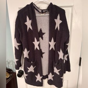 Altered State Fuzzy Star Cardigan
